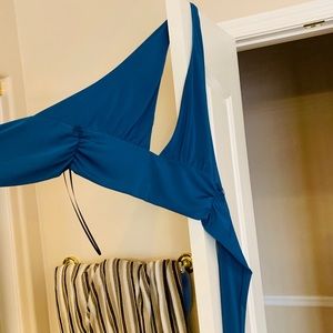 Nasty gal blue wrap top